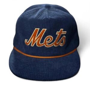 Mets Navy Blue Corduroy Hat